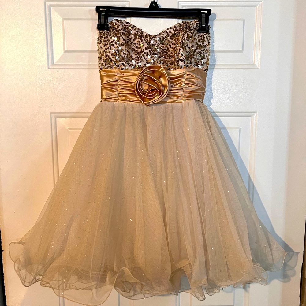 Beautiful size 9 girls sequin dress.